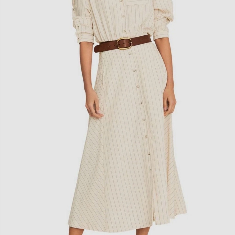 NWT Ba&sh Pinstripe Button-Down Dress